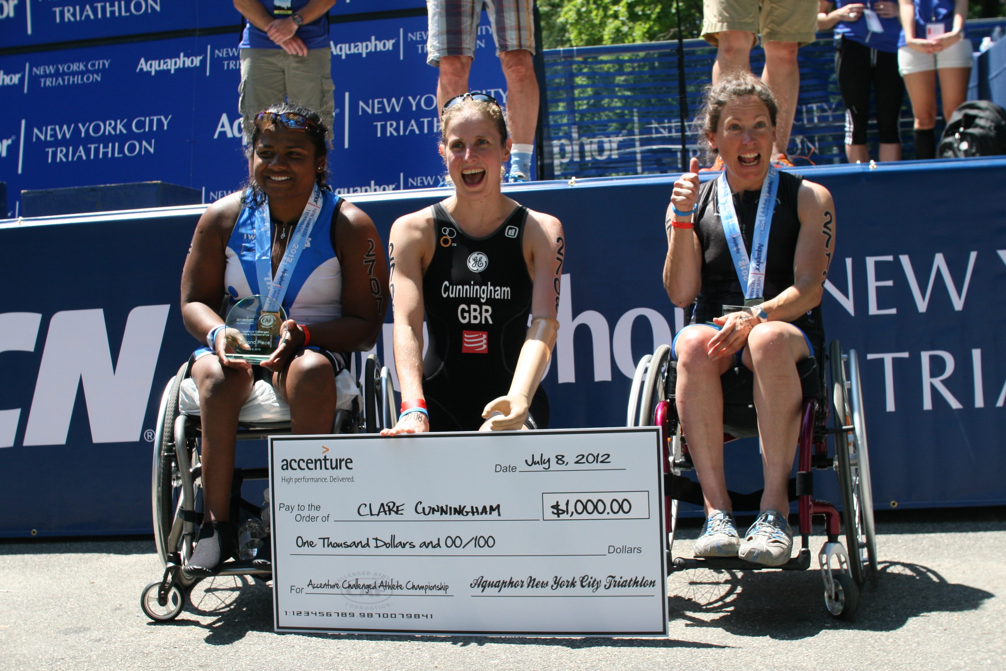 Minda Winning 2nd Place at 2012 NYC TRI